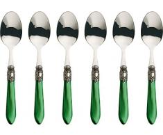 Cucchiai Oxford OXB4M-N3207 Bugatti caffè (set di 6) - inox/ABS (acrilonitrile-butadiene-stirene) - 21 x 18 x 3 cm - Verde