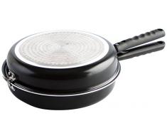Quid Gastro Fun Padella doppia per omelette Estampado, Alluminio, Nero, 14 cm