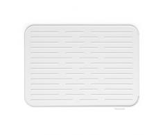 Brabantia Sink Side Tappetino Scolapiatti, Silicone, Light Grey, 43.8 x 32.5 x 0.9 cm