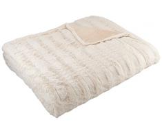 AmazonBasics Coperta in pelliccia sintetica, 150 x 200 cm, Avorio