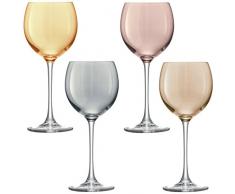 LSA - Calice da vino 400ml - 4 pezzi colori assortiti