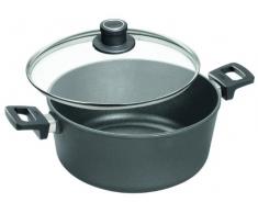 Woll 128ILL - Casseruola Induction Line con 2 Manici e Coperchio in Vetro infrangibile, 28 x 12 cm (ø x A), capacità : 6 l