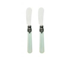 Vintage - Coltelli da Burro, 2,5 mm, Set di 2 Blu Laguna