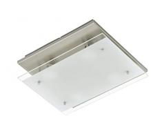Briloner Leuchten Plafoniera LED Applique GU10, 3 W, Satinati, 33 x 30 x 9 cm