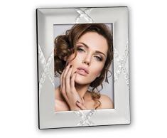 Zep Cornice portafoto, Metallo, Argento, 26 x 20 x 1,5 cm