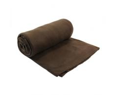 Lovely Casa P35813005 Harmonie - Coperta in cotone, 180 x 220 cm, colore: Cioccolato