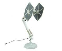 Star Wars Lampada da Tavolo posizionabile Tie Fighter, Argento, One Size