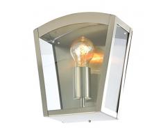 Artemis - Lampada da parete per esterni, in acciaio INOX, IP44