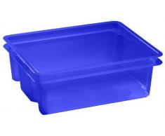 Allibert Crownest 211797 - Contenitore in Polipropilene, 17 l, Colore: Blu