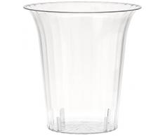 amscan Contenitore Plastica Cilindrico 14 X 15 Cm Trasparente, Multicolore