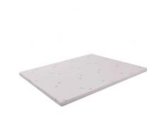 MiaSuite Correttore Memory Foam per materasso Matrimoniale 170x200x10 Cm. Topper in Memory Foam alto 10 Cm con rivestimento sfoderabile in Aloe Vera ideale per materasso fuori misura Matrimoniale