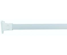 Croydex - Bastone modulare per tende doccia con sistema a binario, 6 configurazioni, colore: Bianco