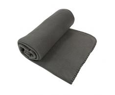 Enjoy Home Plaid Pile, Poliestere, Grigio, 160Â x 130Â cm