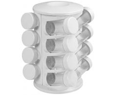 Home Porta Spezie 16 Girevole Bianco Barattoli Contenitori per Cibo
