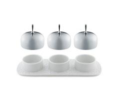 Alessi MW15 Piatto marmellata Dressed con 3 camere in Porcellana