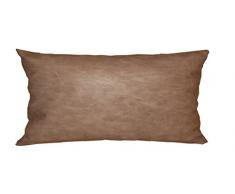 Olibo Pandora Cuscino Bombato, Ecopelle, Marrone, cm 30X50