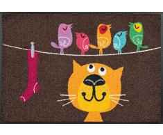 Wash+Dry - Tappeto Birds on Wire 50x75, Colorato