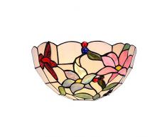 Interfan applique Tiffany Fiori E14, Multicolore