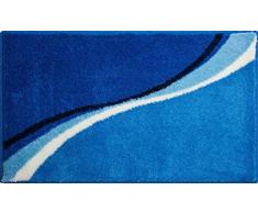 Grund Luca Tappeto per Il Bagno, Poliacrilico Supersoft, Blu, 60 x 100 cm