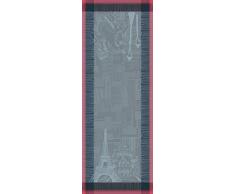 GarnierThiebaut 32320 Parisienne Runner da Tavolo antimacchia Cotone Ardesia 150 x 55 cm