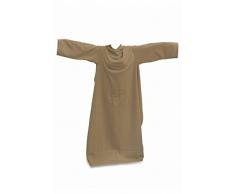 Galileo Casa 2418344 Coperta in Pile con Maniche, Tortora, Singolo, 130x170x0.1 cm