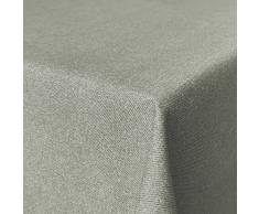 Fleckabweisende Qualitätsstoffe Tessuto di qualità antisporco, Cotone Rivestito, tovaglia a Prova di Sporco e Idrorepellente, Lavabile, Marrone, 140 x 140cm