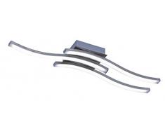 Reality Leuchten Route Lampada da soffitto 5 W, Nickel Satinato