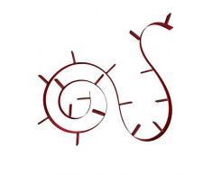 Kartell Bookworm Libreria, Confezione da 1 Pezzo, Rosso Vino