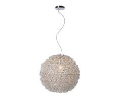 Lucide, Lampada a sospensione, 1 x E27, diametro 47 cm, Argento