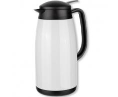 Isosteel Tableline VA-9341K Caraffa Termica 1,5 L, Acciaio Inox 18//, Sistema Quickstop, Colore: Bianco
