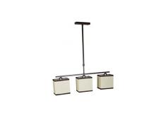 Interfan lampada a sospensione Sabbia E14, Metallo/Schermo Caffè