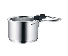 WMF 0792816040 Pentola per Cuocere a Bagno Maria con Termometro, Acciaio InoxÂ Lucido