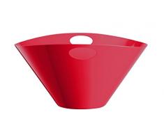 MEPRA Centrotavola Grande Fantasia, Rosso, Acciaio Inossidabile 18/10