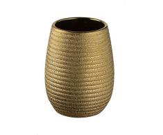 Bisk Gold Bicchiere in gres, Dorato, 8,5Â x 8,5Â x 11Â cm