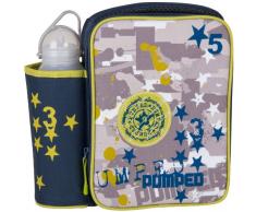 Decor - Borsa Porta Pranzo per Bimbi, con Bottiglia, Soggetto: Paintball, Multicolore
