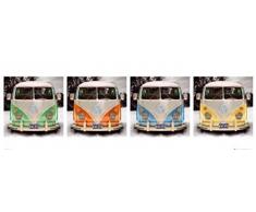 1art1 Macchine - Volkswagen Transporter, Quattro Poster per la Porta (158 x 53cm)