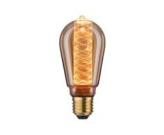Paulmann 28598 Lampada LED ST64 Inner Glow 4 Watt Retro lampadina oro con interno in vetro 1800 K oro luce E27 W