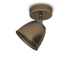 Philips County Faretto Singolo LED, 1 x 4W, Bronzo