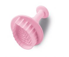 Guardini Voglia di Cake Design Set Tagliapasta con Espulsore Foglia, Rosa, 3 unitÃ