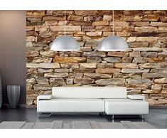 AG Design - Photo Wall Mural - Carta - Mattoni - Foto Sfondo - Poster Gigante con Parete - 360 x 254 cm - 4 Parti - FTS 1319