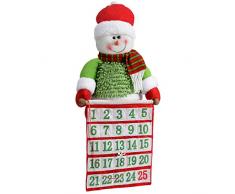 Wer 50 cm di larghezza Snowman in piedi Natale X-Files Avvento Albero di natale, multicolore