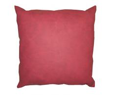 Olibo Pandora Cuscino Bombato, Ecopelle, Bordeaux, cm 60X60