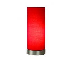 Lucide Lampada da Tavolo E14, 40 W, Rosso, ø 10,5 cm x 25,5 cm
