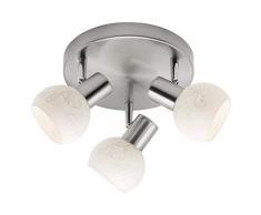 Brilliant Bona Faretto dilluminazione da superficie Nichel, Bianco E14