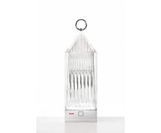 Kartell Lantern, Lampada LED, 1.2 W, Trasparente W, Cristallo, 9.5 x 9.5 x 31 cm