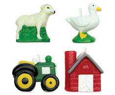 PME CA003 Candele Decortive per Torte, Cera, Multicolore, 4 x 1.5 x 4 cm