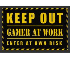 Empire Merchandising GmbH, 623577, Zerbino in Polipropilene, Motivo: Gamer At Work, 60 x 40 cm, Multicolore (Bunt)