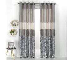 NOVOTEXTIL - Tenda con Occhielli, per Asta Decorativa, Multicolore (Vedi Dettagli)