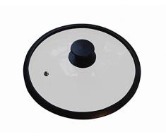 Karl KrÃ¼ger GL20S Coperchio per pentola Rotondo Nero, Trasparente