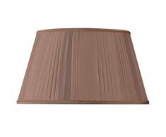 Paralume Plissettato forma demi-empire Ø 35 x 24 x 20 (plissé mano) Castagna